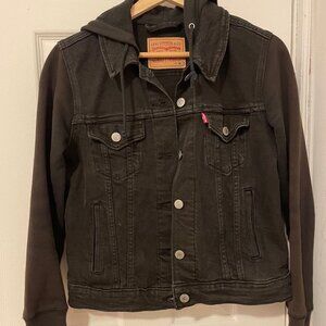 Black Levi's Hybrid Original Trucker Jacket M